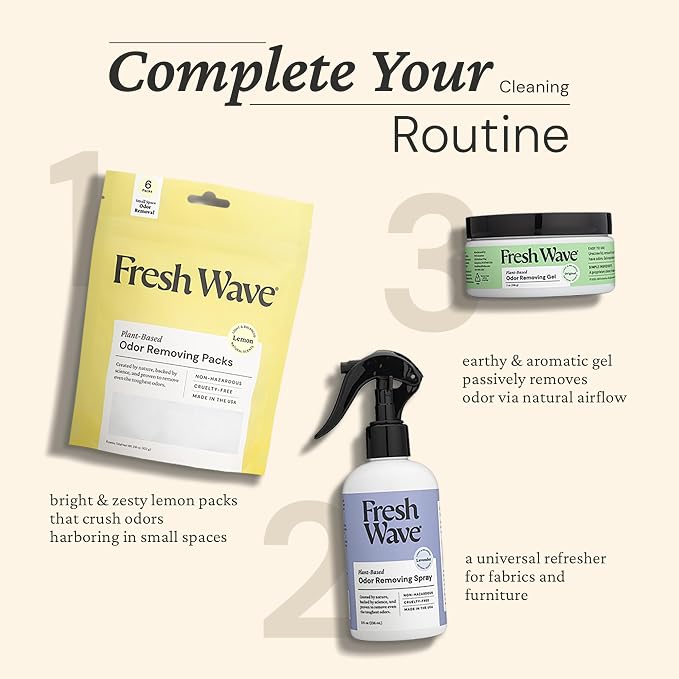 Fresh Wave Lemon Odor Eliminating & Deodorizing Packs | Bag of 6 | Safer Odor - Image 6