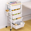 Rolling Cart with Drawers, Rolling Storage Cart with 5 Large Plastic Drawers & by Unknown