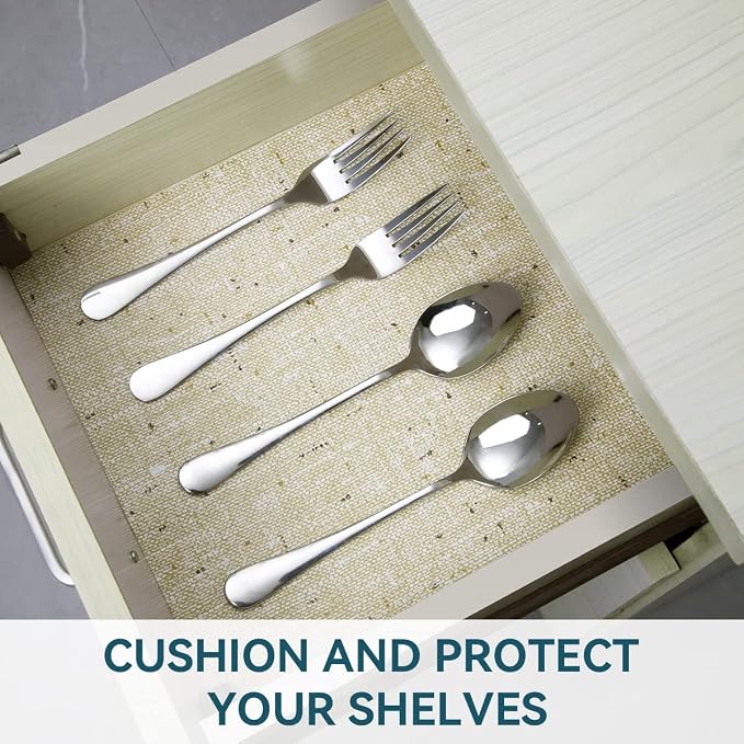 Non Adhesive Shelf Liner 20 Inch x 30 Feet Kitchen Cabinet Liner, Anti-Slip - Image 7