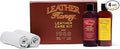 Leather Honey Complete Leather Care Kit: Cleaner, Conditioner, 2 Cloths. by LeatherHoney