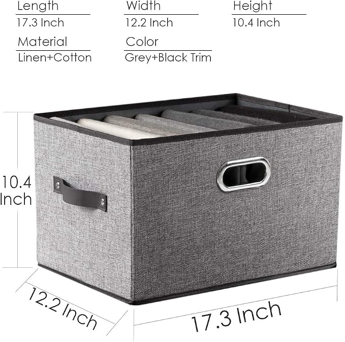 PRANDOM Larger Collapsible Storage Bins - Image 5