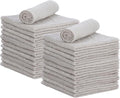 Superio Cotton Terry Washcloths Grey Towels 100% Cotton Cleaning Cloth 16" Rags by Superio