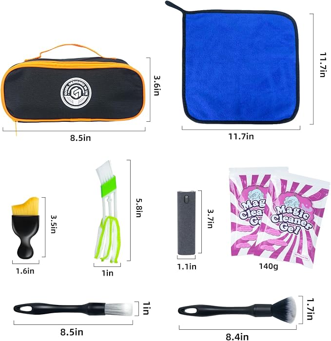 8PCS Car Interior Detailing Kit, Dash Duster - Image 8