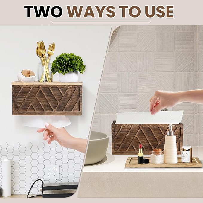 Paper Towel Dispenser Wall Mount, Paper Towel Holder Wall Mounted - Image 5