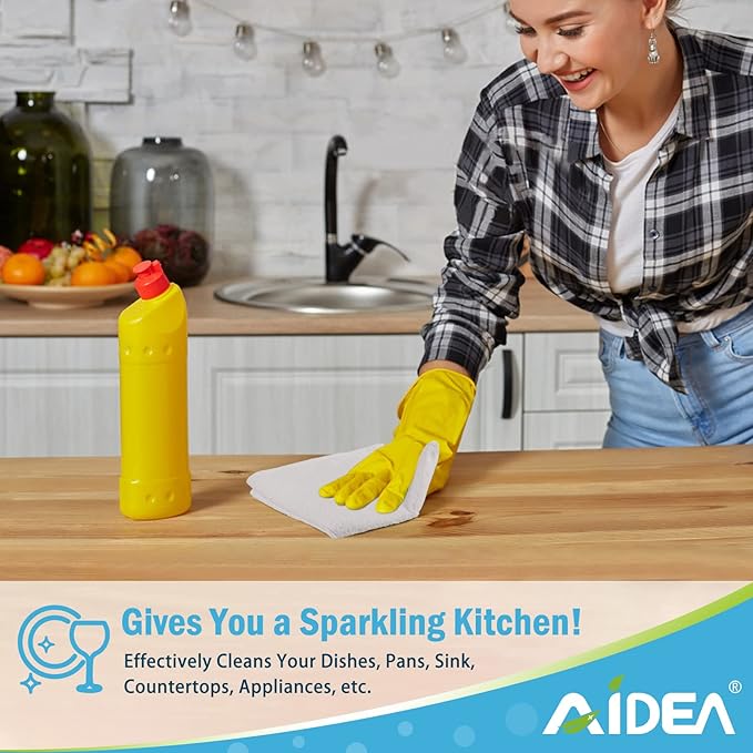 AIDEA Microfiber Cleaning Cloth White 50PK, Microfiber Towels - Image 5