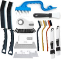 13Pcs Crevice Cleaning Brush Set, Window Groove Cleaning Brush Kit Hard Bristle by Unknown