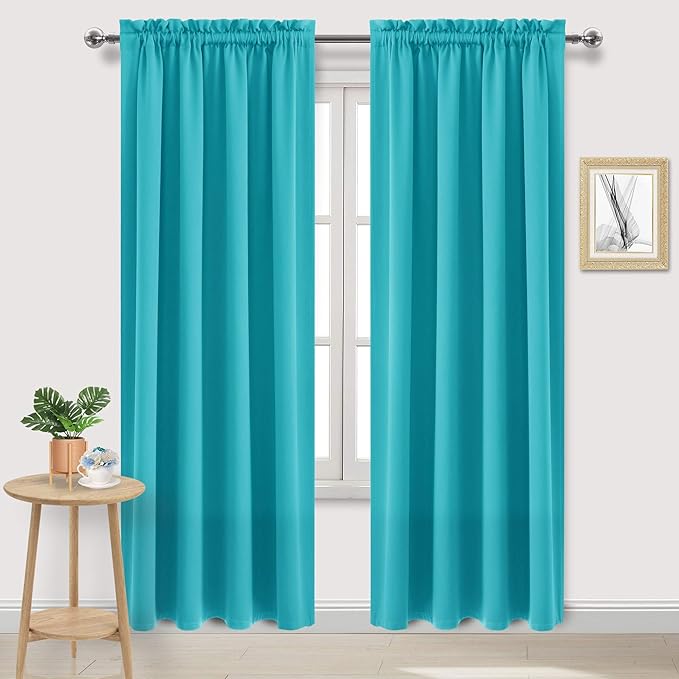 DWCN Blackout Curtains Room Darkening Thermal Insulated Bedroom Curtains Window by DWCN