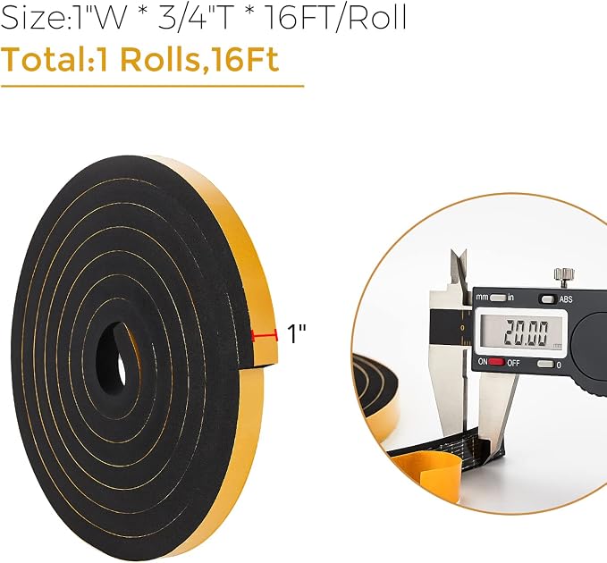 16 Feet Weather Stripping Door Seal, Window Insulation - Image 3