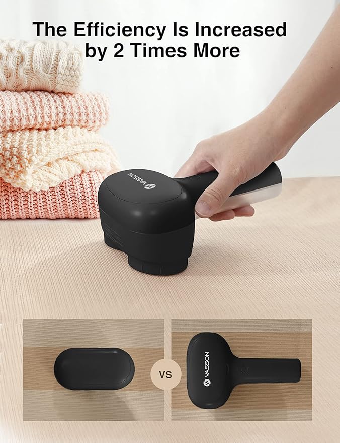 VASSON Fabric Shaver, Electric Lint Remover, Rechargeable Lint Shaver, Sweater - Image 2