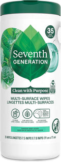 Seventh Generation Multi-Surface Cleaning Wipes, Garden Mint Scent, Cuts Grease by SeventhGeneration