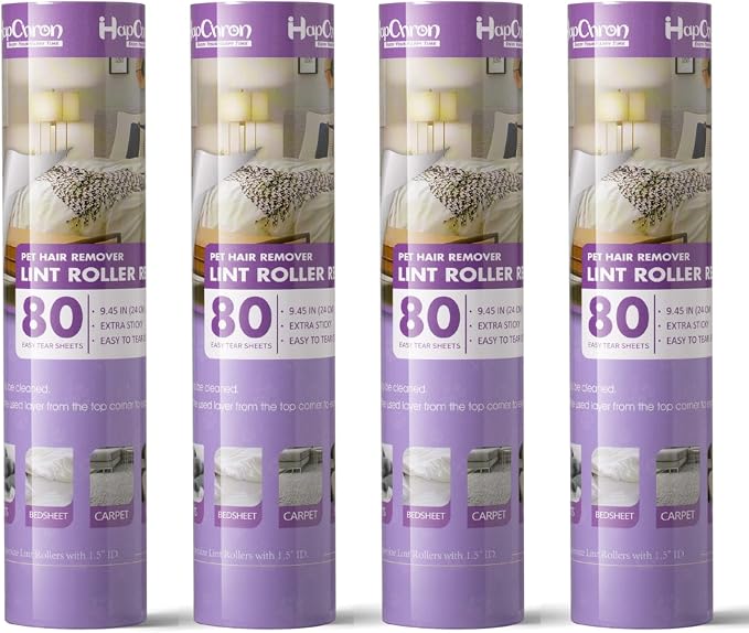 9.45 inch Large Surface Lint Roller Refills, Fits Most 9.45" Supersize Lint by HapChron