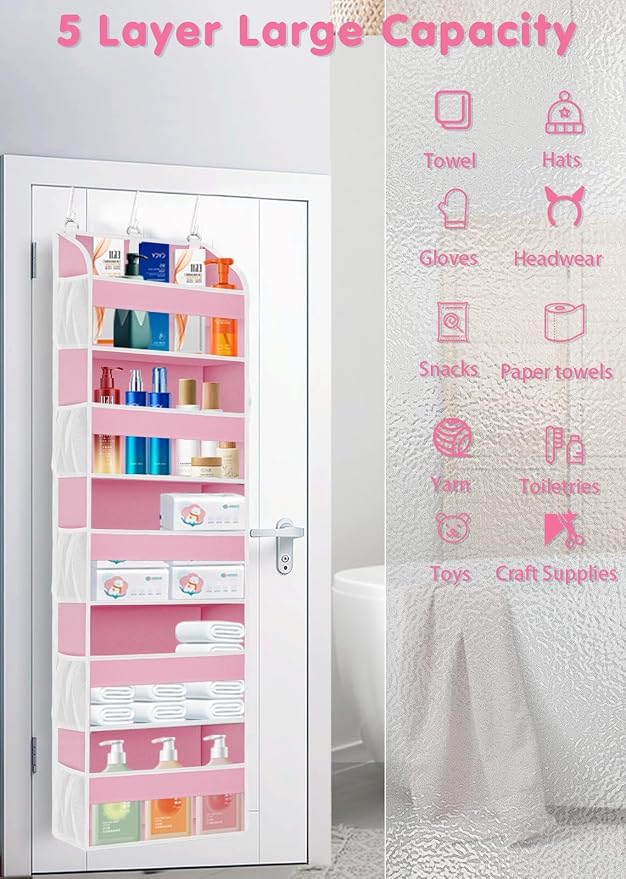 2 Pack Over The Door Storage Organizer - Image 5