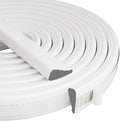 Wedge-Shape Window Weather Stripping Door Frame Seal Strip 2Pcs×196" White by KNEELISA