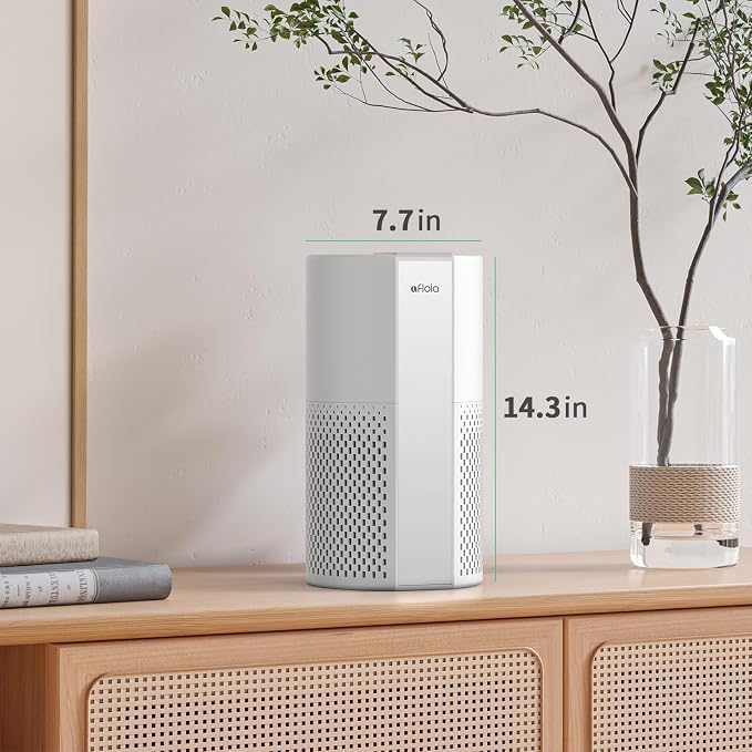Afloia Air Purifier for Home, 4-in-1 Washable Filter for Allergies, Covers Up - Image 8
