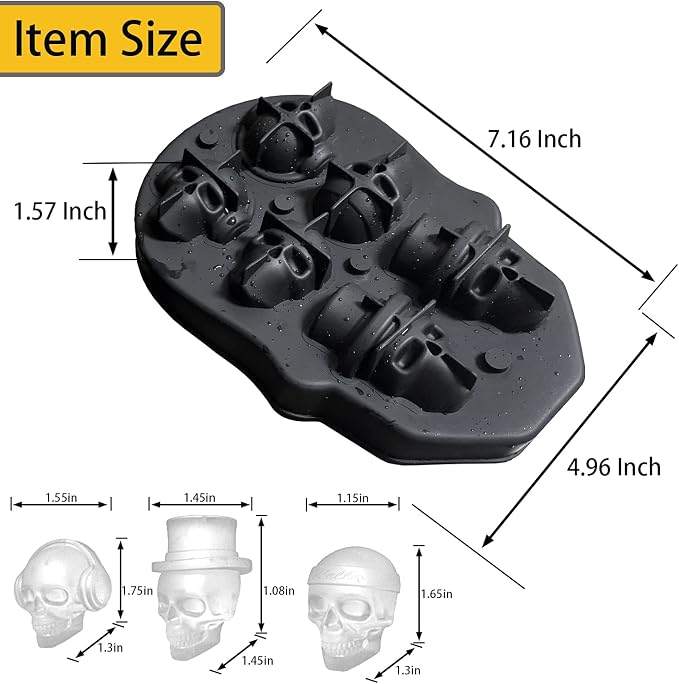 JETKONG 6 Cavity Skull Ice Maker - Image 2