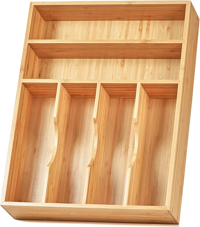Umilife Kitchen Drawer Organizer, 12 Inch Silverware Utensil Tray Holder by Umilife