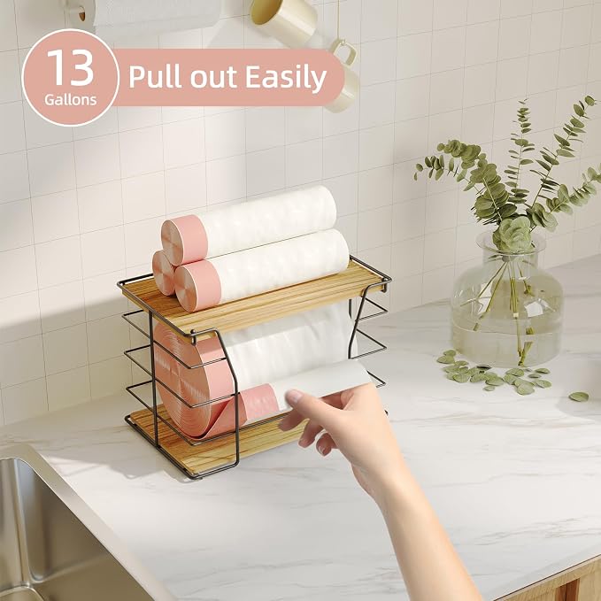 Large Trash Bag Holder, Wall Mount Grocery Bag Holder - Image 4