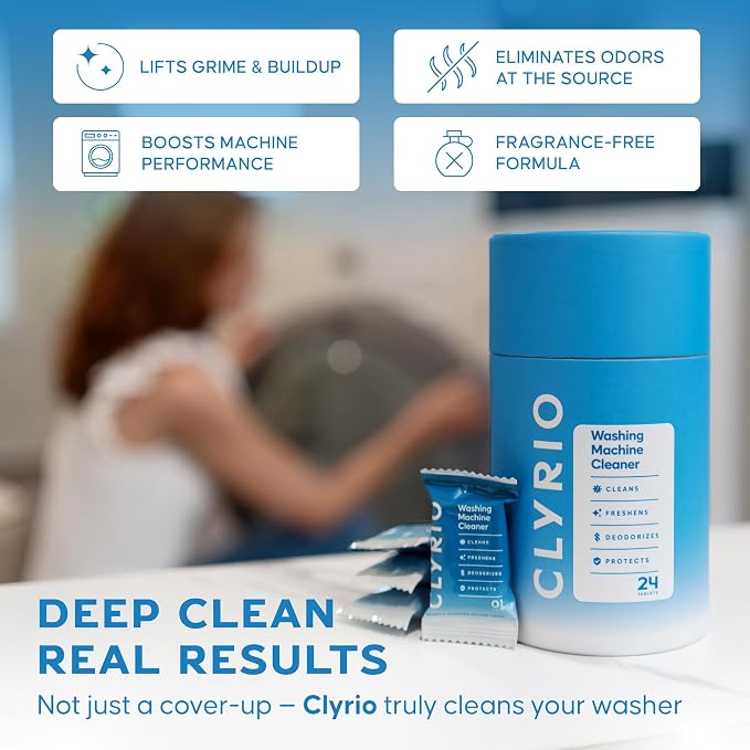 Clyrio Washing Machine Cleaner, 1-Year Supply of Washing Machine Cleaning - Image 2