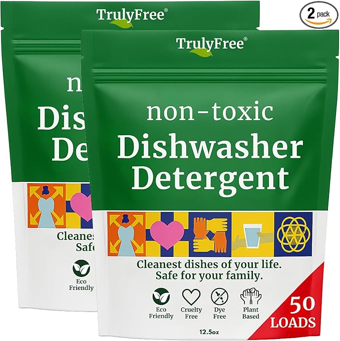Truly Free Dishwasher Detergent Powder | Natural Dish Detergent, Dishwasher by TrulyFreeHome