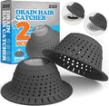 zaa Bathtub Drain Hair Catcher, 2 Pack Silicone Collapsible Bathtub Drain Cover by zaa