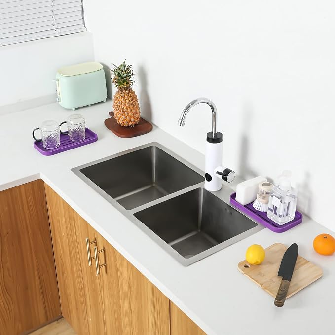 Silicone Kitchen Sink Organizer Tray - Image 6