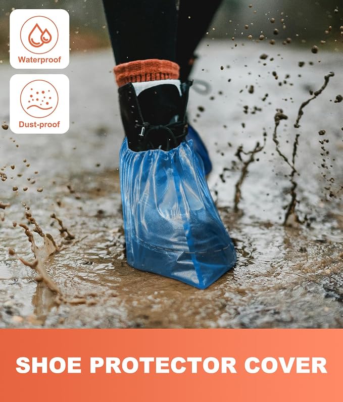 Shoe Covers Disposable – 140 Pack, Roll-Pack CPE Boot Covers, Waterproof - Image 4