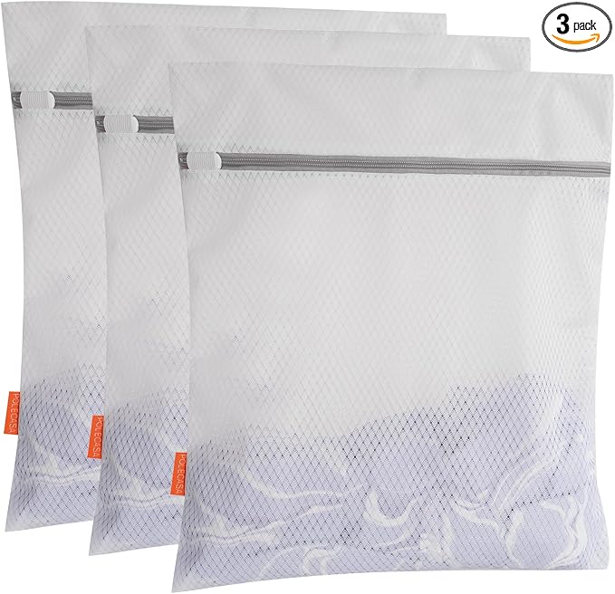 Polecasa 3Pcs 16 x 20 Inches Extra Durable 125g Diamond Mesh Laundry Bags by Polecasa