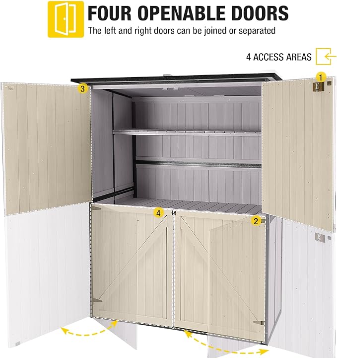 Aivituvin Outdoor Storage Shed Upgraded - Image 5