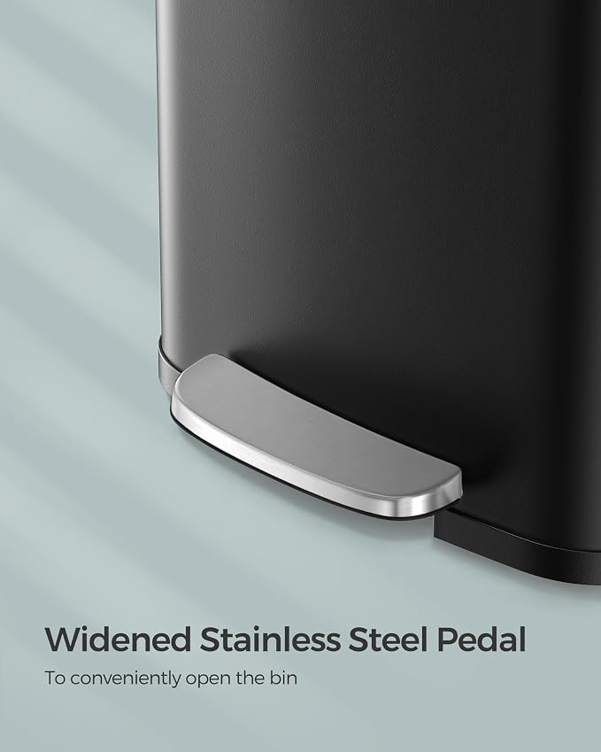 SONGMICS Kitchen Trash Can, 18-Gallon Stainless Steel Garbage Can, - Image 4