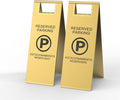 Reserved Parking Sign – Foldable Heavy Duty Plastic A-Frame by CrazyAnt