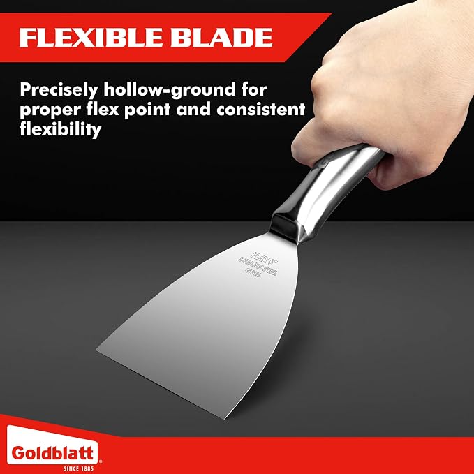 Goldblatt 5" Putty Knife, One-Piece Paint Scraper Tool, All Stainless Steel - Image 5