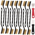 24 Pcs Mini Brass Brush Set, Brass Scratch Brush by Unknown