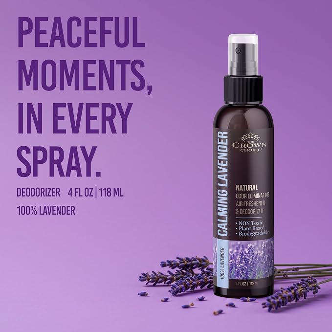 Non-Toxic Odor Eliminator, Natural Lavender Air Freshener Spray - Image 2