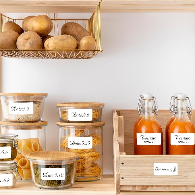 600 Blank Removable Freezer Labels Water Oil Resistant - Image 4