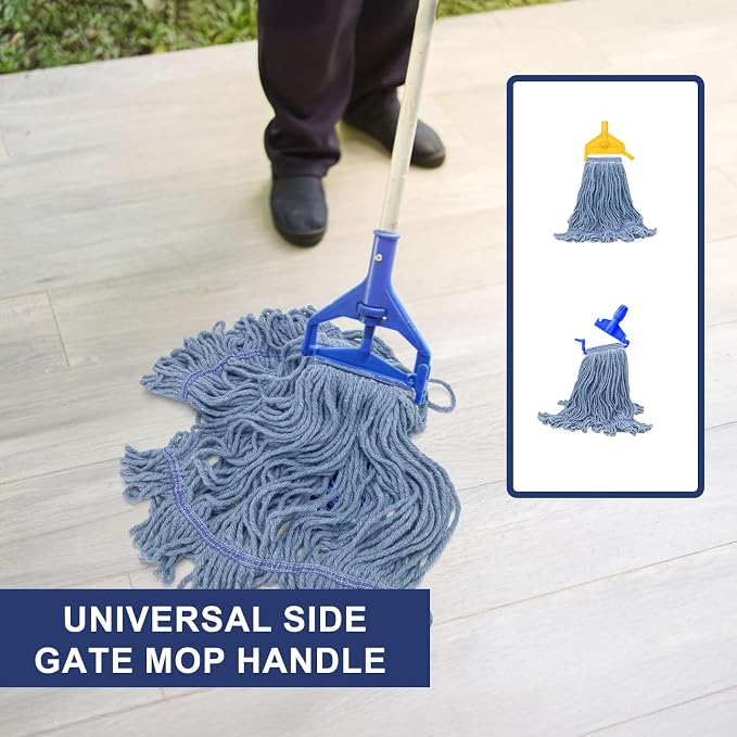 KeFanta 3 Pack Heavy Duty Commercial Mop Head Replacement, Wet Industrial - Image 4