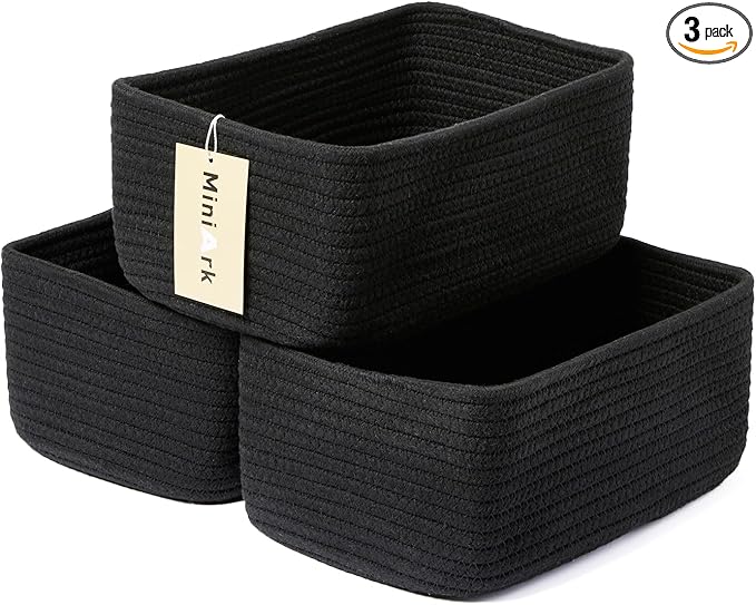 Small Storage Baskets for Organizing | Closet Organizer Bins | Shelf Toy Basket by MiniArkStorageBasketsHome