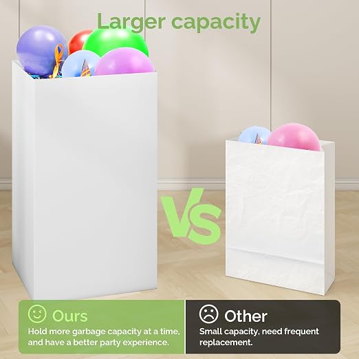 4 Pack Extra Large Disposable Trash Cans, Reusable Portable Garbage Can - Image 3