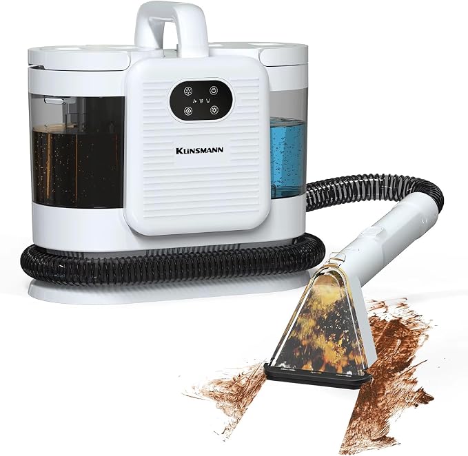 Portable Carpet and Upholstery Cleaner Machine, Deep Cleaning Carpet Shampooer by Klinsmann