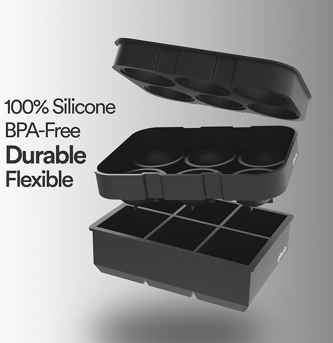 glacio Silicone Ice Cube Trays – Large Silicone Molds - Image 3