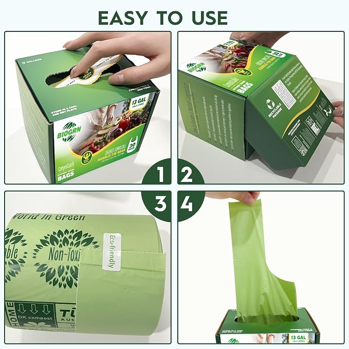 10-13 Gallon Compostable Trash Bags - Image 5