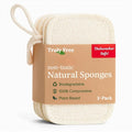 Truly Free Natural Cleaning Sponges, 100% Organic Luffa Dish Scrubber, by TrulyFreeHome