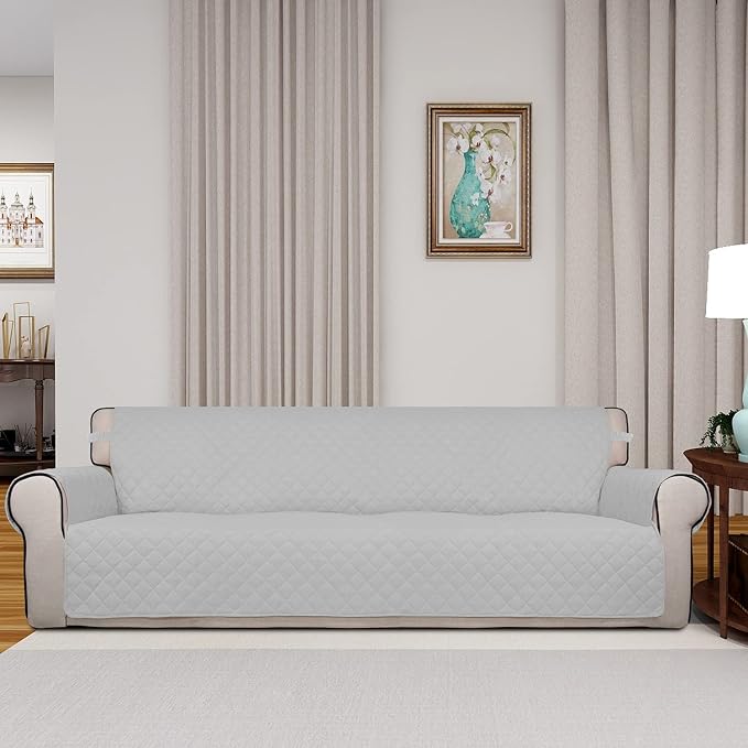 PureFit Reversible Quilted Sofa Cover, Water Resistant Slipcover Furniture - Image 2