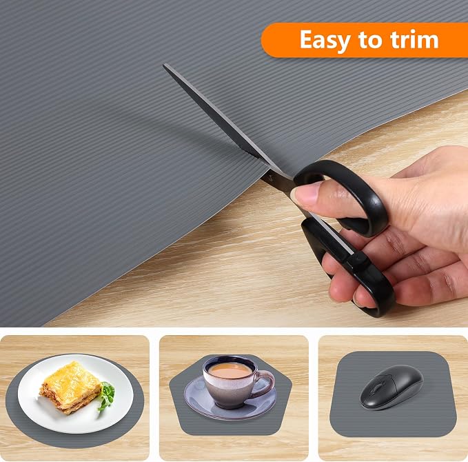 Shelf Liners for Kitchen Cabinets Drawer Liner Non Adhesive Cupboard Mat EVA - Image 5