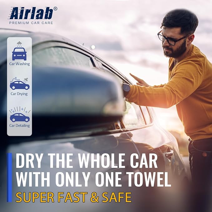 Airlab Microfiber Towels for Cars Wash Drying Extra Large Super Absorbent - Image 7