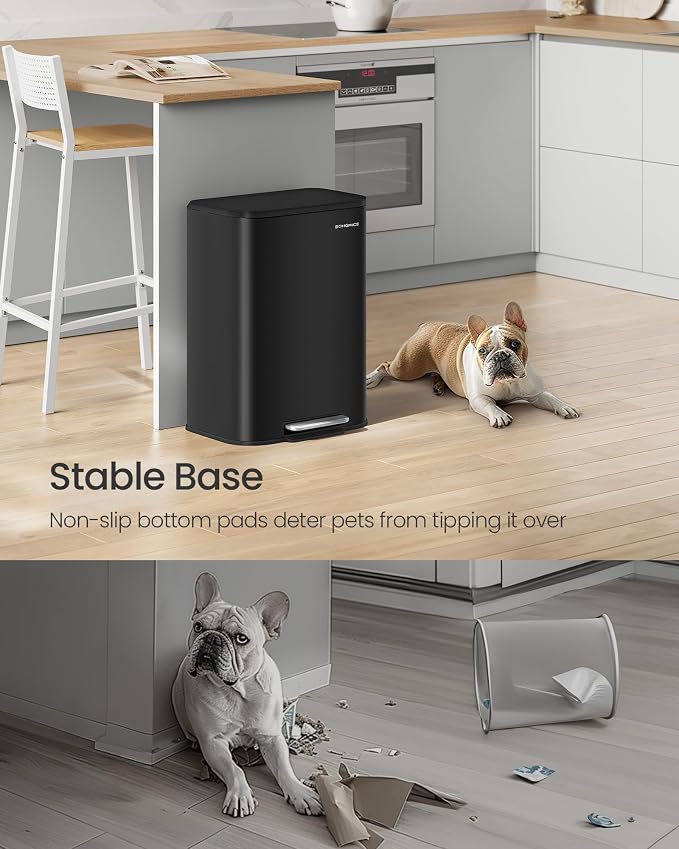 SONGMICS Kitchen Trash Can, 13-Gallon Garbage Can - Image 4