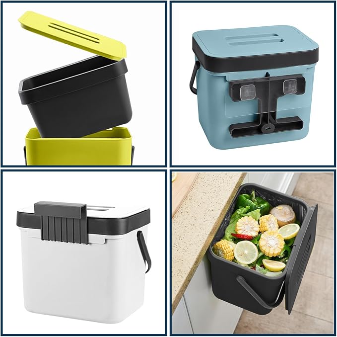 Kitchen Compost Bin, LALASTAR Food Waste Bin - Image 6