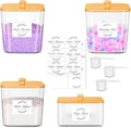 efluky 4 Pack Laundry Pods Container & Dryer Sheet Holder Set, Laundry Pods by efluky
