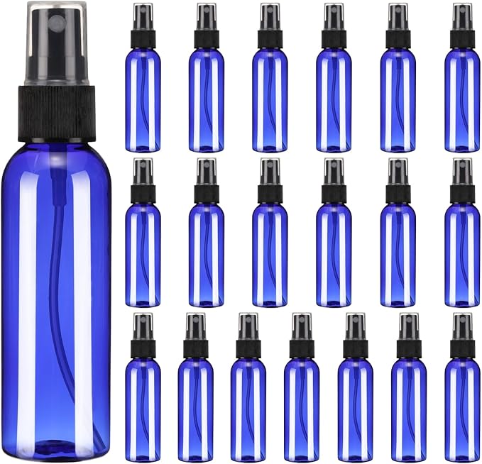 uxcell 20 Pack Spray Bottles, 2 Oz/60ML Reusable Clear Empty Mist Plastic Mini by uxcell