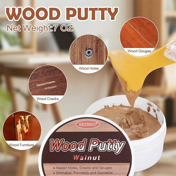 SEISSO Wood Filler, Walnut Wood Putty - Image 2