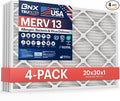 BNX TruFilter 20x30x1 Air Filter MERV 13 by BNX